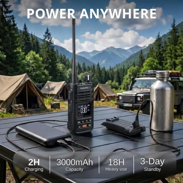 Alt view image 2 of 7 - X1 Pro GMRS Handheld Radio, IP67 Waterproof Walkie Talkies