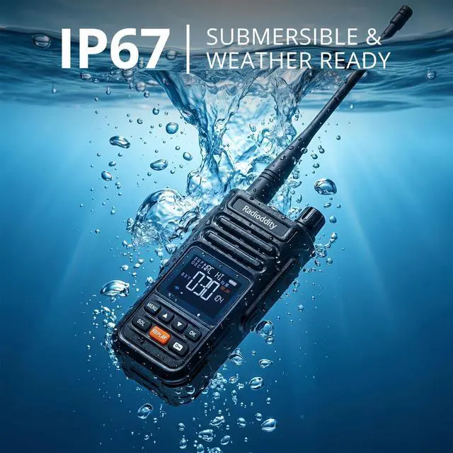 Alt view image 4 of 7 - X1 Pro GMRS Handheld Radio, IP67 Waterproof Walkie Talkies