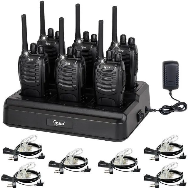 Main image of 5.5-Mile Walkie Talkies Long Range with 6 Way Multi Unit Charger