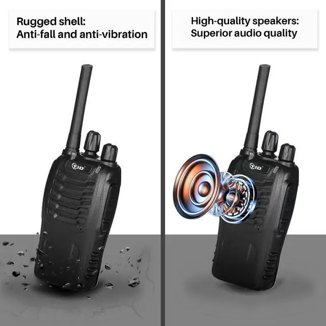 Alt view image 5 of 7 - 5.5-Mile Walkie Talkies Long Range with 6 Way Multi Unit Charger