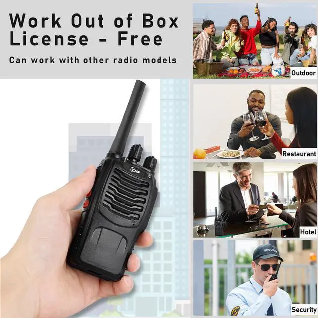 Alt view image 7 of 7 - 5.5-Mile Walkie Talkies Long Range with 6 Way Multi Unit Charger