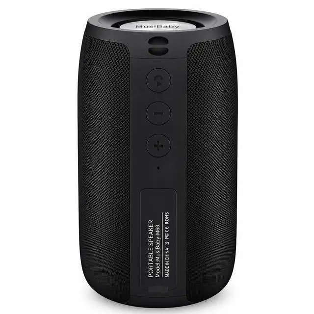 Main image of M68 Portable Bluetooth Speaker,12W, IPX5, FM, USB/AUX,Black