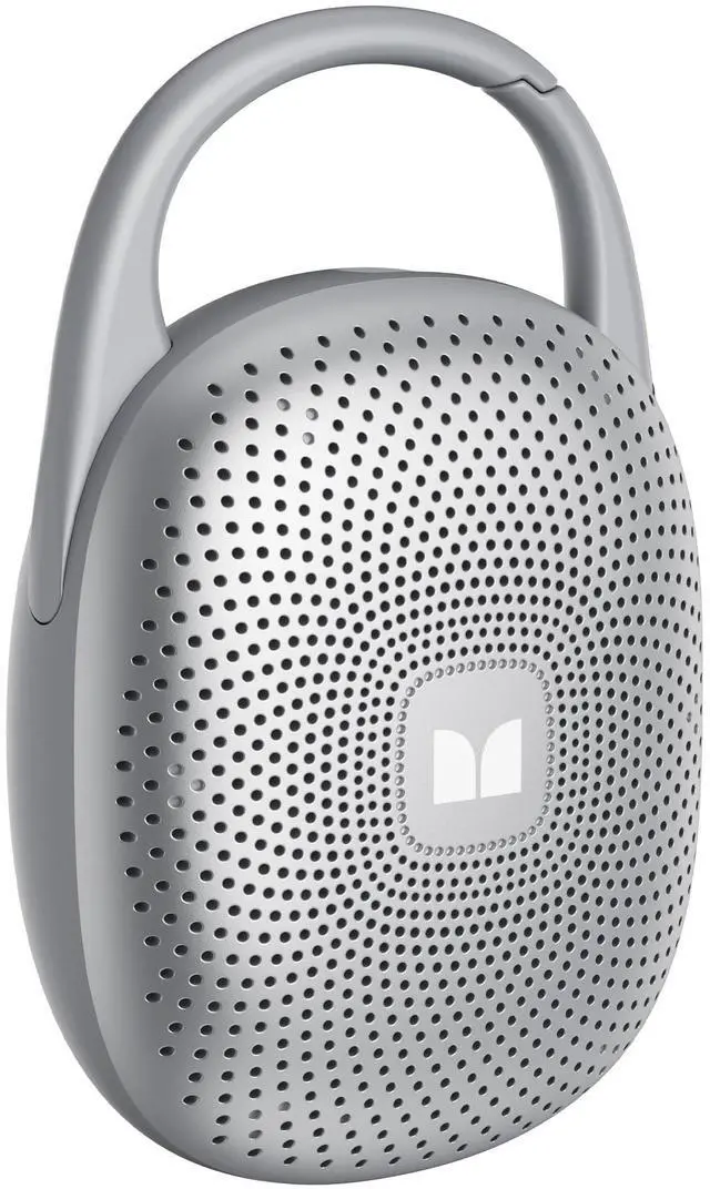 Main image of Bluetooth Speaker Ultra-Portable with Integrated Carabiner Clip, IPX7 Waterproof, 29H Playtime, Bluetooth 6.0, TWS Pair Clip-On Speaker for Outdoor, Hiking, Beach, Shower & Travel, Light Grey