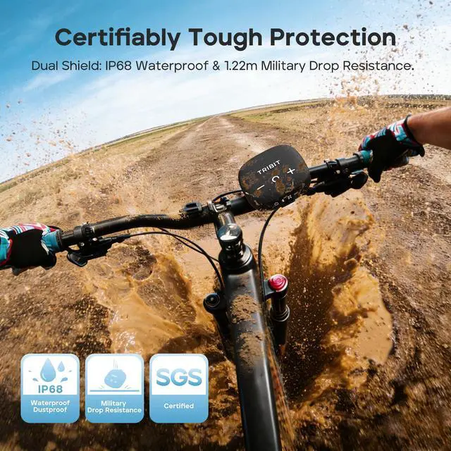 Alt view image 3 of 7 - StormBox Micro 3 Portable Bluetooth Speaker, 13W Bike Speaker with IP68 Waterproof, 24H Playtime, Wireless, BT6.0, Loud Sound, TWS Pairing, XBass, Magnetic & Strap for Outdoor/Home/Hiking/Golf
