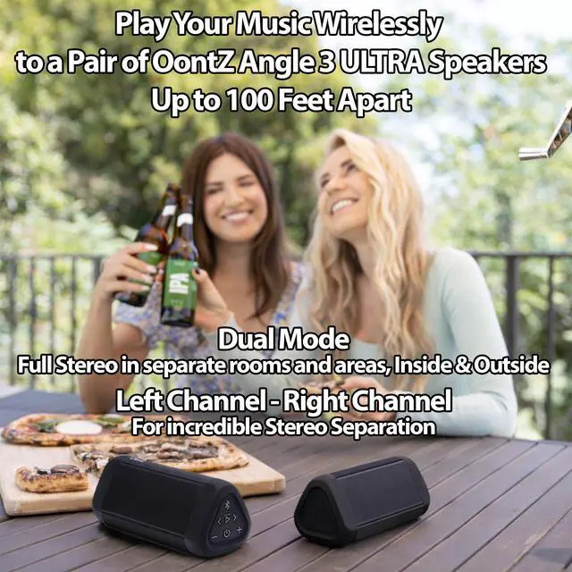 Alt view image 2 of 7 - OontZ Angle 3 Ultra Gen 4 Speakers, 2-Pack, 20-Hour Playtime, IPX7