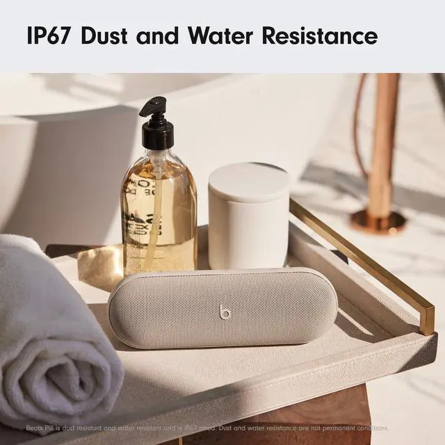 Alt view image 3 of 7 - Pill x Kim Kardashian - Wireless Bluetooth Speaker and Portable Charger via USB-C - Up to 24 Hours Battery Life, IP67 Water Resistant, Apple & Android Compatible, Built-in Mic Light Gray