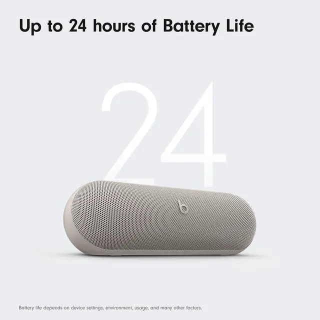 Alt view image 4 of 7 - Pill x Kim Kardashian - Wireless Bluetooth Speaker and Portable Charger via USB-C - Up to 24 Hours Battery Life, IP67 Water Resistant, Apple & Android Compatible, Built-in Mic Light Gray