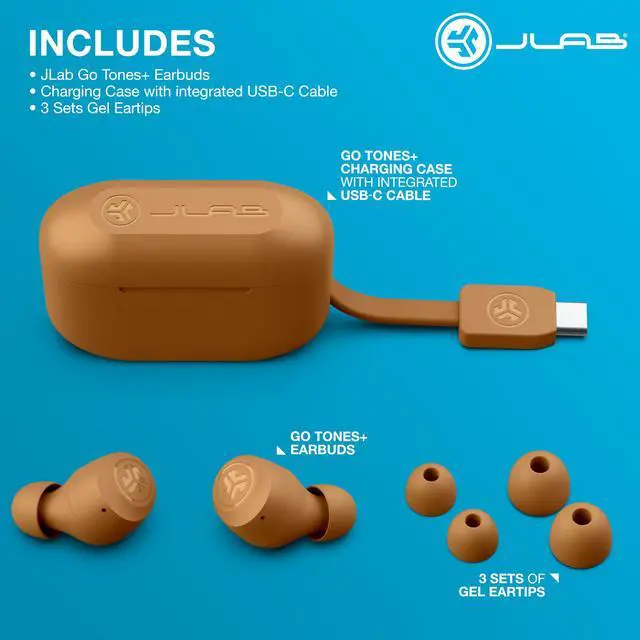 Alt view image 7 of 7 - Go Air Pop+ Tones, True Wireless Earbuds, Bluetooth Earbuds with Microphone, Dual Connect, EQ3 Sound, 7572 W