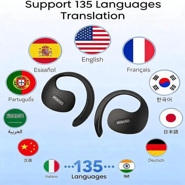 Alt view image 3 of 7 - X15 PRO 2026 New X15PRO AI Translation Earbuds Real Time 165 Languages Translator Ear buds Audifonos Traductores Inglés Español Wireless Earphones Bluetooth Headphones for Travel Business Calls&Music