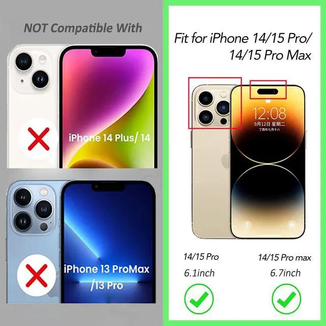 Alt view image 6 of 6 - 3PCS Rear Back Camera Lens Protector Tempered Glass for iPhone 14 Pro Max, iPhone 15 Pro Max - HD Clear Full Coverage Guard