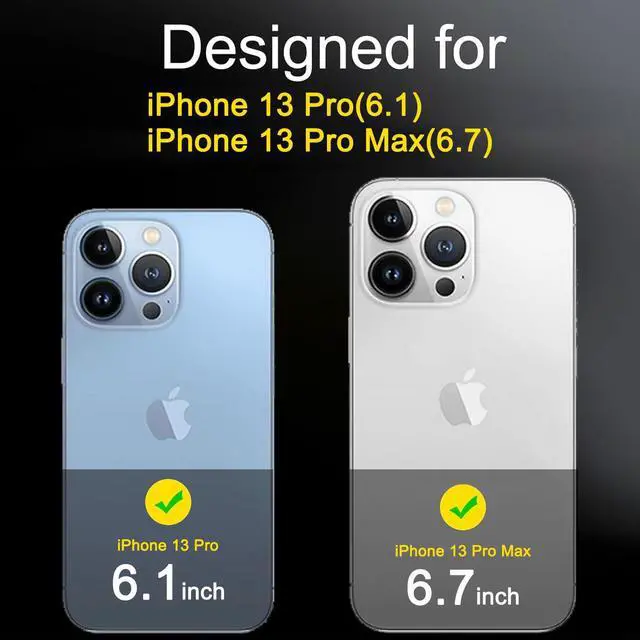 Alt view image 2 of 7 - 3 Pack Camera Lens Protector for iPhone 13 Pro Max iPhone 13 Pro, 9H Military-Grade Shatterproof Tempered Glass, Case Friendly, Ultra HD, Anti-Scratch, No Flash Glare for Night Shooting