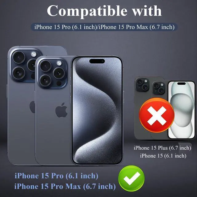 Alt view image 2 of 6 - [5 Pack Designed for iPhone 15 Pro Max Camera Lens Protector, for iPhone 15 Pro Camera Lens Protector, Night Shooting Mode, Anti Scratch HD Clear 9H Hardness Tempered Glass