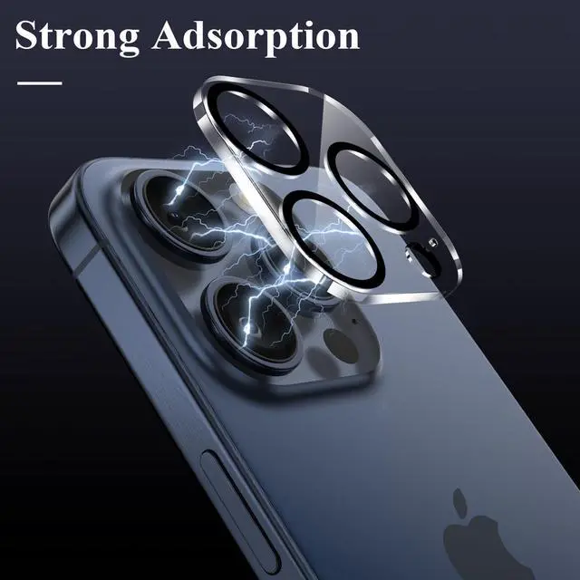 Alt view image 4 of 6 - [5 Pack Designed for iPhone 15 Pro Max Camera Lens Protector, for iPhone 15 Pro Camera Lens Protector, Night Shooting Mode, Anti Scratch HD Clear 9H Hardness Tempered Glass