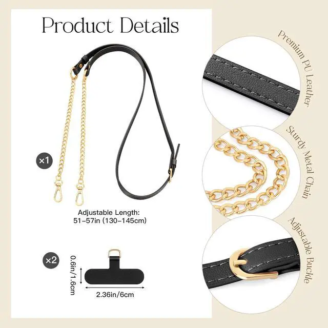 Alt view image 2 of 7 - Universal Phone Lanyard, Adjustable Crossbody Phone Strap