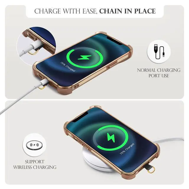 Alt view image 6 of 7 - Phone Lanyard Crossbody Wrist Strap, Adjustable Anti-Theft Phone Strap for All Phone Case, Universal Cell Phone Neck lanyard for Women and Men, Black