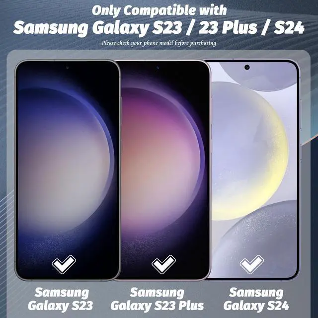 Alt view image 2 of 7 - Camera Lens Protector Compatible for Samsung Galaxy S24/S23/S23 Plus Protector de Cámera Tempered Glass 9H Precise Camera Cutouts Anti-Scratch Does Not Affect Night Shots and Flash