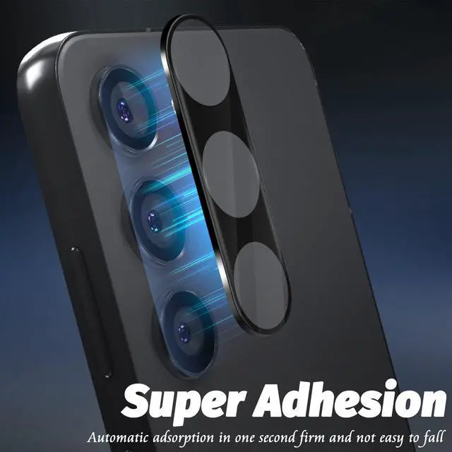 Alt view image 5 of 7 - Camera Lens Protector Compatible for Samsung Galaxy S24/S23/S23 Plus Protector de Cámera Tempered Glass 9H Precise Camera Cutouts Anti-Scratch Does Not Affect Night Shots and Flash