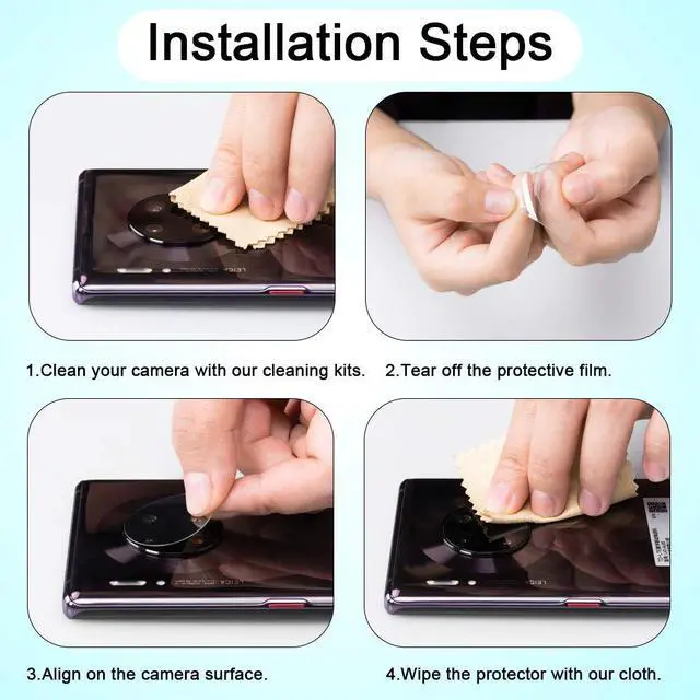 Alt view image 7 of 7 - Camera Lens Protector Compatible for Samsung Galaxy S24/S23/S23 Plus Protector de Cámera Tempered Glass 9H Precise Camera Cutouts Anti-Scratch Does Not Affect Night Shots and Flash