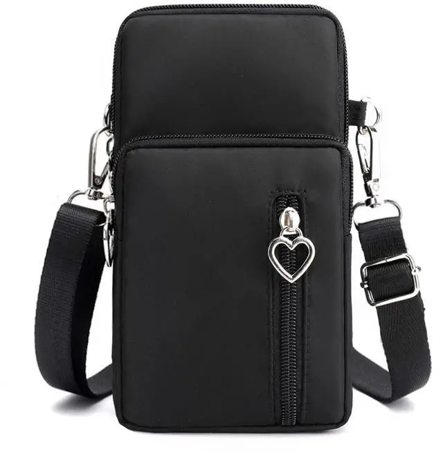 Main image of Small Crossbody Bags for Women Mini Cell Phone Purses with Crossbody Strap Phone Wallet Purses Shoulder Bag Nylon Arm Bag