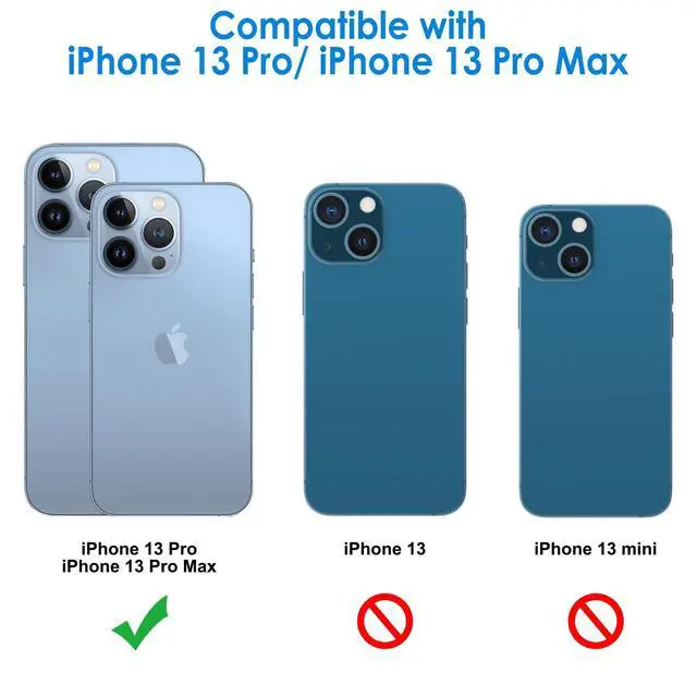 Alt view image 2 of 7 - Camera Lens Protector for iPhone 13 Pro Max 6.7-Inch and iPhone 13 Pro 6.1-Inch, 9H Tempered Glass, HD Clear, Anti-Scratch, Case Friendly, Does Not Affect Night Shots, 3-Pack