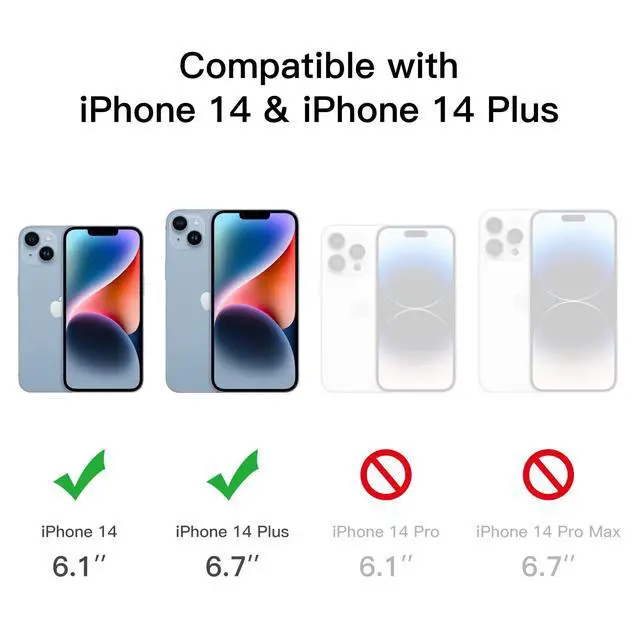 Alt view image 2 of 7 - Camera Lens Protector for iPhone 14 6.1-Inch and iPhone 14 Plus 6.7-Inch, 9H Tempered Glass, Anti-Scratch, Case Friendly, Does Not Affect Night Shots, HD Clear, 3-Pack