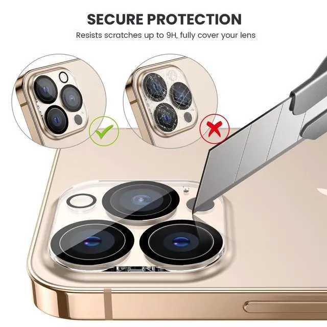 Alt view image 3 of 7 - 3Pcs for iPhone 16 Pro / 16 Pro Max Camera Lens Protector