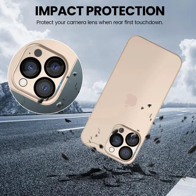 Alt view image 4 of 7 - 3Pcs for iPhone 16 Pro / 16 Pro Max Camera Lens Protector