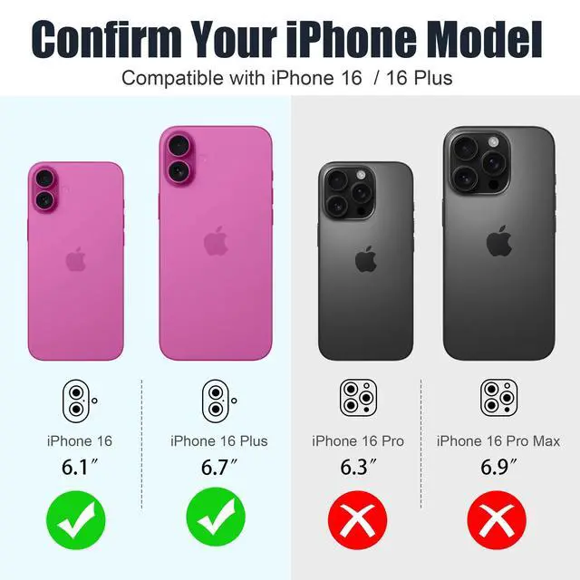 Alt view image 2 of 7 - 3+3 6 Pack for iPhone 16/16 Plus Camera Lens Protector Cover
