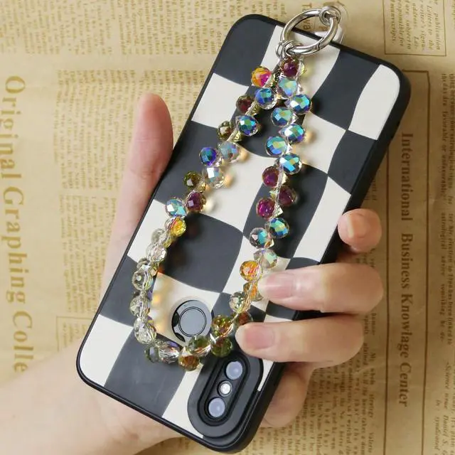 Alt view image 6 of 7 - CellPhone Wrist Strap,Beaded Phone Charms,Bling Wristlet Lanyards for Women,Fashionable Bracelet for Phone,Bag,Key,Camera (MULTICOLOR)