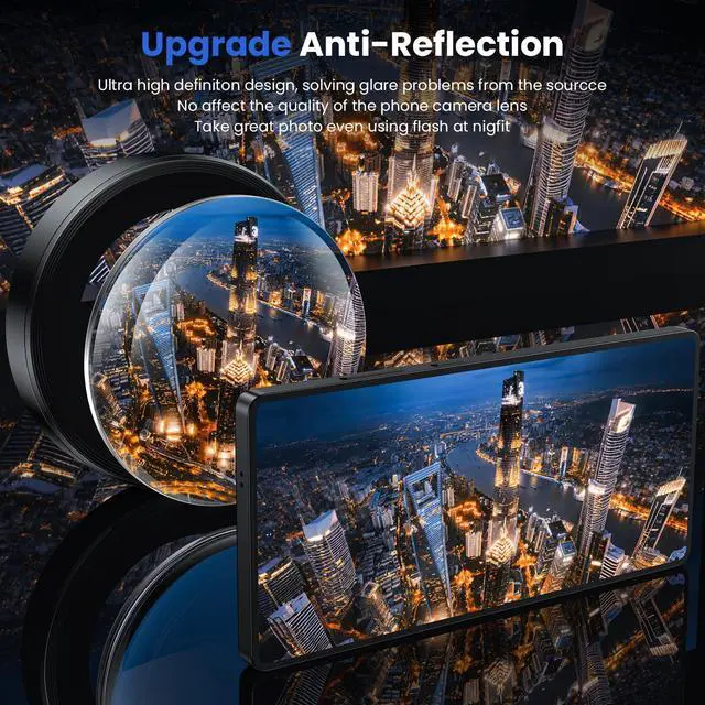 Alt view image 2 of 6 - for Samsung Galaxy S25 Ultra Camera Lens Protector - Ultra Thin Case Friendly, 9H Shatterproof Tempered Glass with Aluminum Metal Circle Camera Screen Protector Cover Accessories, Black