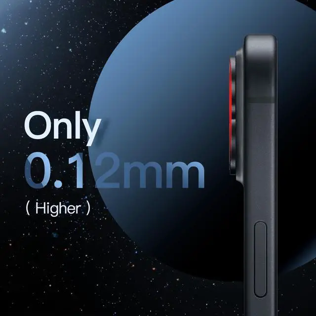 Alt view image 5 of 7 - Camera Lens Protector for iPhone 15 6.1-Inch and iPhone 15 Plus 6.7-Inch, Full Coverage 9H Tempered Glass Ring Cover, Matte Metal Plate, Case Friendly, 1-Pack (Midnight)