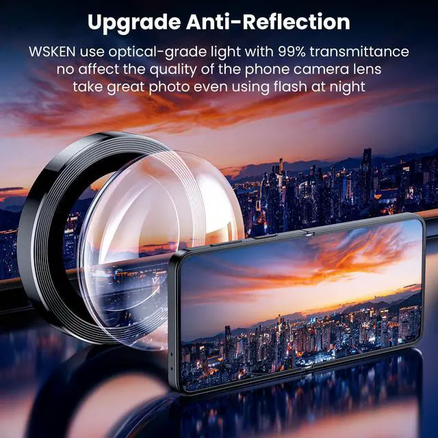 Alt view image 2 of 6 - for Z Flip 7 Camera Lens Protector Case Cover - Ultra HD Anti-Reflective Tempered Metal Glass Anti Scratch Rear Camera Screen Protector Film for Samsung Galaxy Z Flip 7 5G Accessories,Black