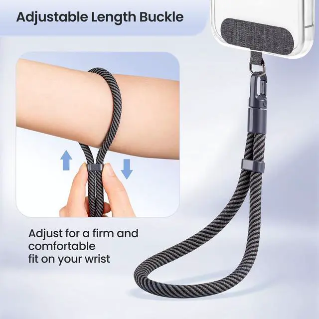 Alt view image 5 of 7 - Phone Wrist Strap, 3 Pack 360°Rotating Phone Lanyard without Tangles