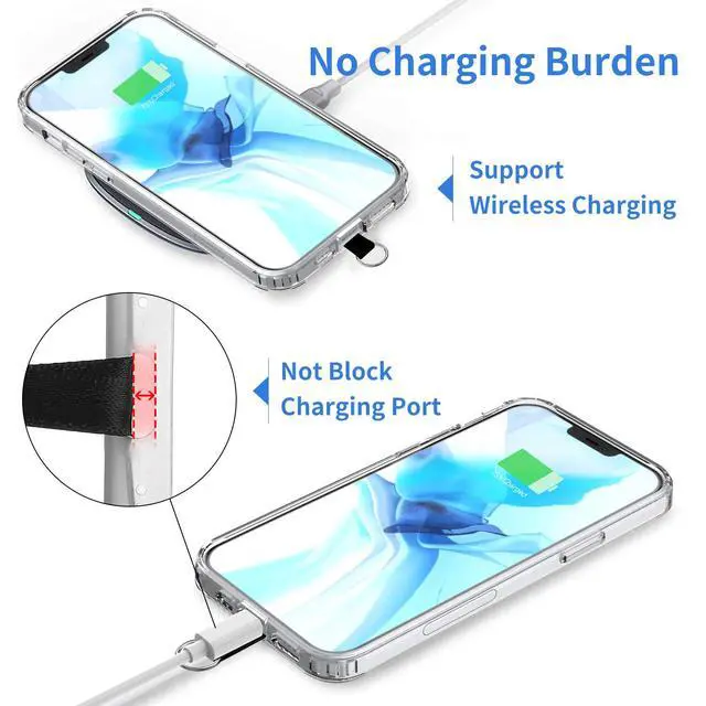 Alt view image 7 of 7 - Phone Lanyard - 4× Pads, 1× Adjustable Neck Strap, 1× Wrist Strap, Nylon Lanyard Compatible with All Smartphone