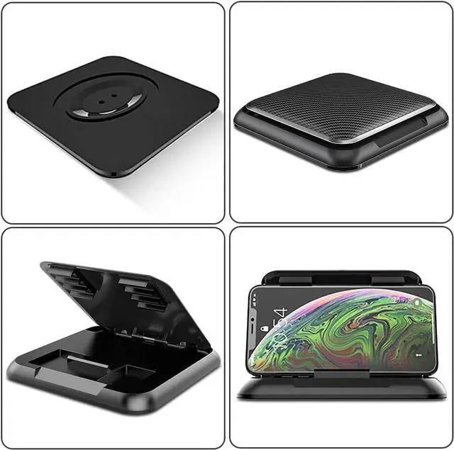 Alt view image 4 of 7 - Universal Car Phone Holder & Dashboard Mount - Anti-Slip Phone Cradle Pad for iPhone, Samsung, Android & All Smartphones - Secure Hands-Free Mount for All Vehicles
