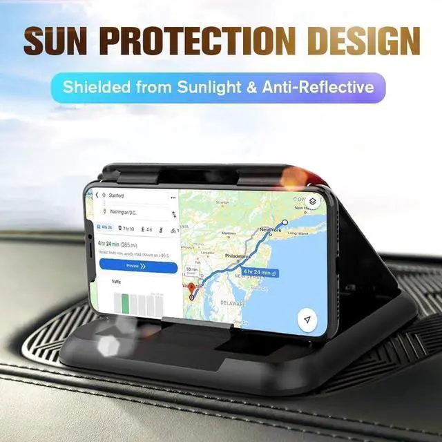 Alt view image 7 of 7 - Universal Car Phone Holder & Dashboard Mount - Anti-Slip Phone Cradle Pad for iPhone, Samsung, Android & All Smartphones - Secure Hands-Free Mount for All Vehicles