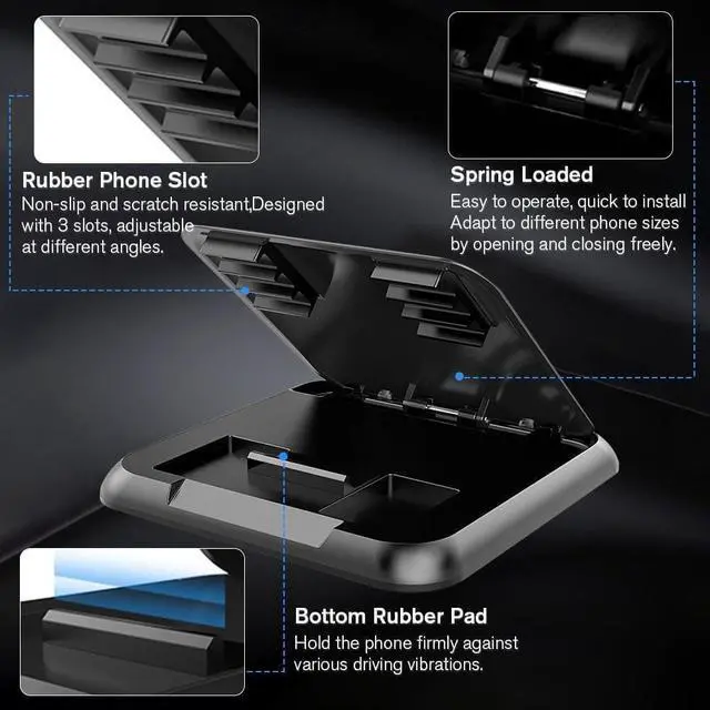 Alt view image 6 of 7 - Universal Car Phone Holder & Dashboard Mount - Anti-Slip Phone Cradle Pad for iPhone, Samsung, Android & All Smartphones - Secure Hands-Free Mount for All Vehicles