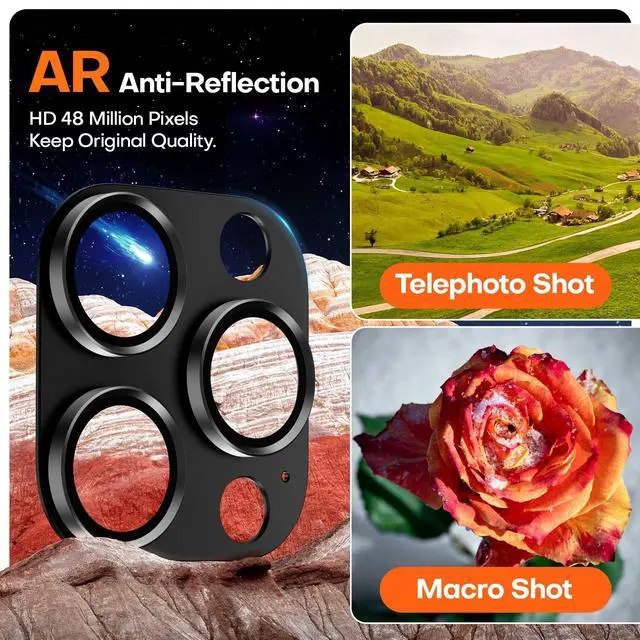 Alt view image 4 of 6 - Camera Lens Protector for iPhone 16/15/14 Pro Max & 16/15/14 Pro