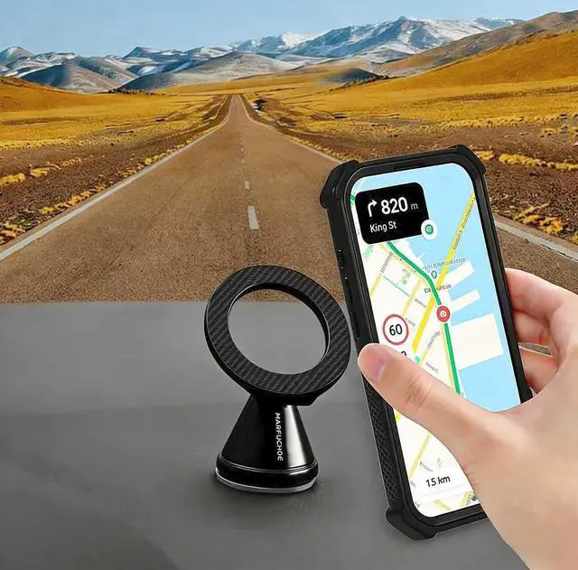 Alt view image 2 of 7 - for magsafe Car MountDual MagnetsMagnetic Phone Holder Support for Auto Turck Dash Bathroom Wall Gym Golf Desk Stand,Shower Cell Phone Mount for Car Accessories for Women Men iPhone 17 Pro Max