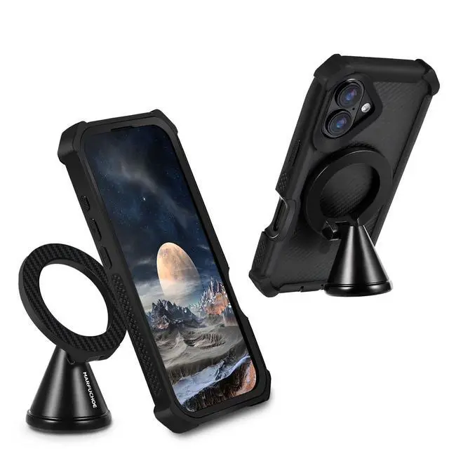 Alt view image 5 of 7 - for magsafe Car MountDual MagnetsMagnetic Phone Holder Support for Auto Turck Dash Bathroom Wall Gym Golf Desk Stand,Shower Cell Phone Mount for Car Accessories for Women Men iPhone 17 Pro Max