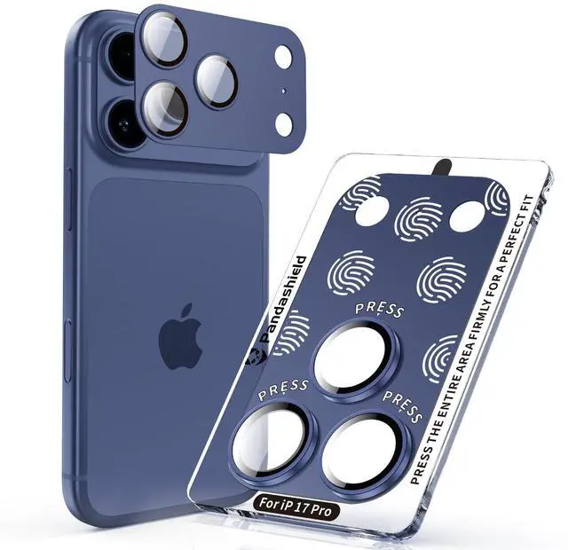 Main image of 1 Pack One-Piece Full Coverage Camera Lens Protector for iPhone 17 Pro