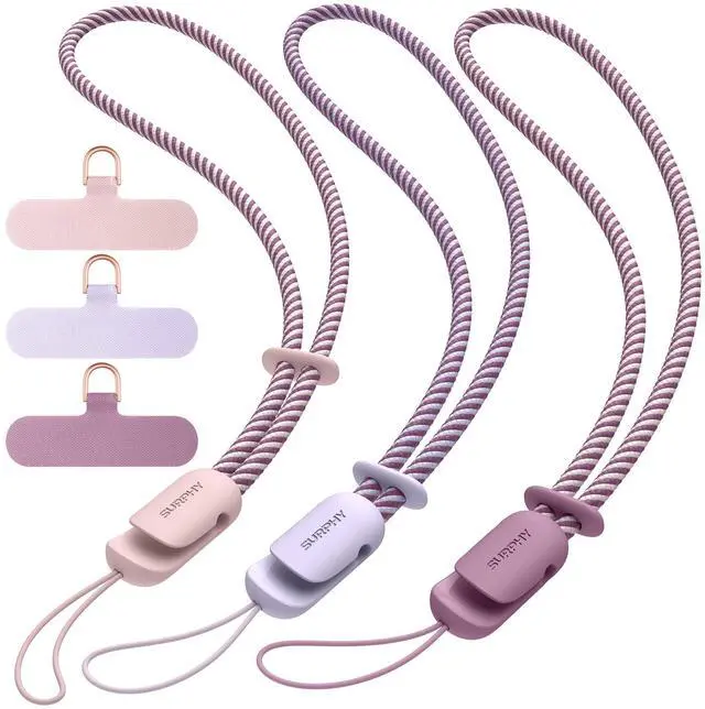 Main image of 3 Pack Phone Wrist Strap, Phone Lanyard with Cellphone Tether Tab