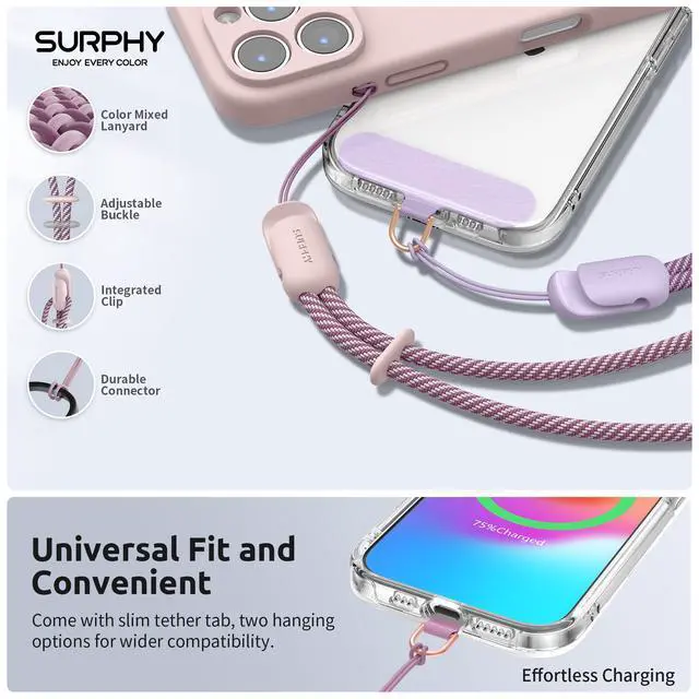Alt view image 2 of 7 - 3 Pack Phone Wrist Strap, Phone Lanyard with Cellphone Tether Tab