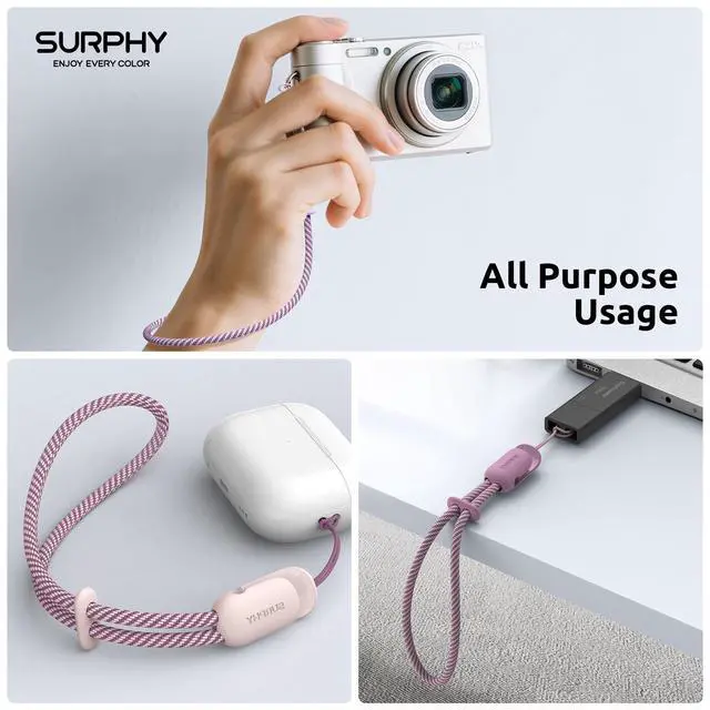 Alt view image 5 of 7 - 3 Pack Phone Wrist Strap, Phone Lanyard with Cellphone Tether Tab