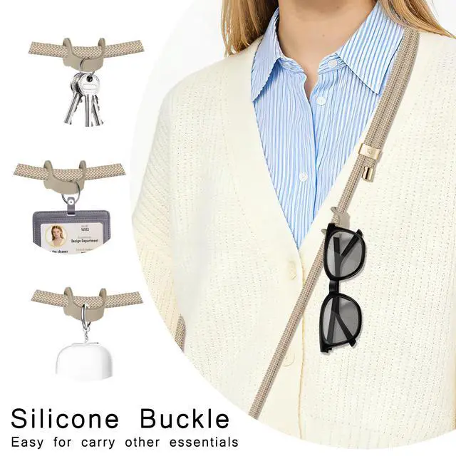 Alt view image 5 of 7 - Cell Phone Lanyard,Crossbody Lanyard and Wrist Strap Premium Metal Buckle Phone Charms with 2 X Strap Patch Compatible with All Smartphone(Khaki)