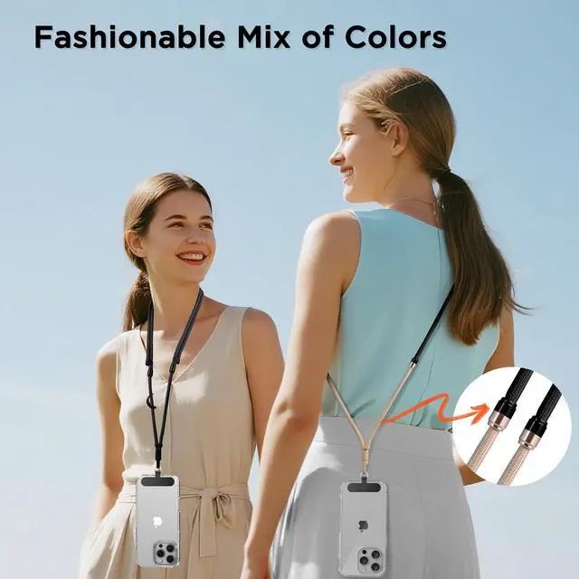 Alt view image 4 of 7 - 3-in-1 Crossbody Phone Lanyard & Wrist Strap