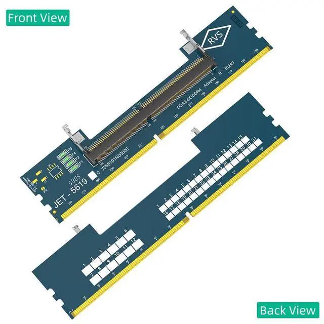 Alt view image 2 of 7 - Laptop SO DDR4 RAM to Desktop DDR4 Adapter Card, Memory Tester SO DIMM 4 to ddr4 Converter