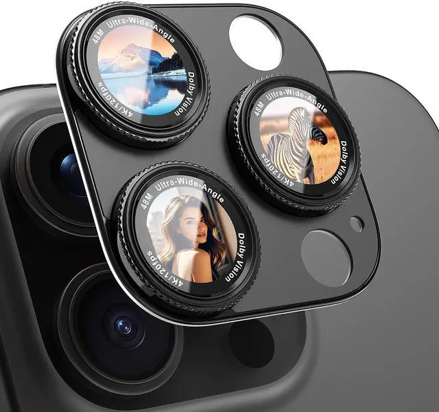 Main image of Metal Camera Lens Protector for iPhone 16Pro/16ProMax/14Pro/14ProMax