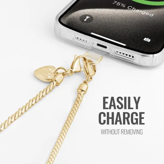 Alt view image 4 of 7 - Phone Charm Strap With Metal Chain Detachable Wrist Strap For iPhone Anti Theft Strap Phone Chain Wristlet