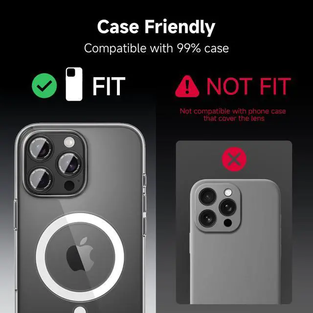 Alt view image 7 of 7 - Metal Camera Lens Protector for iPhone 16Pro/16ProMax/14Pro/14ProMax
